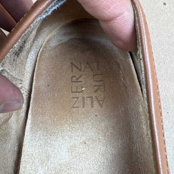 Naturalizer Milo Women's 8.5 M Tan Leather Penny Loafers Comfort Shoes - Picture 5 of 9